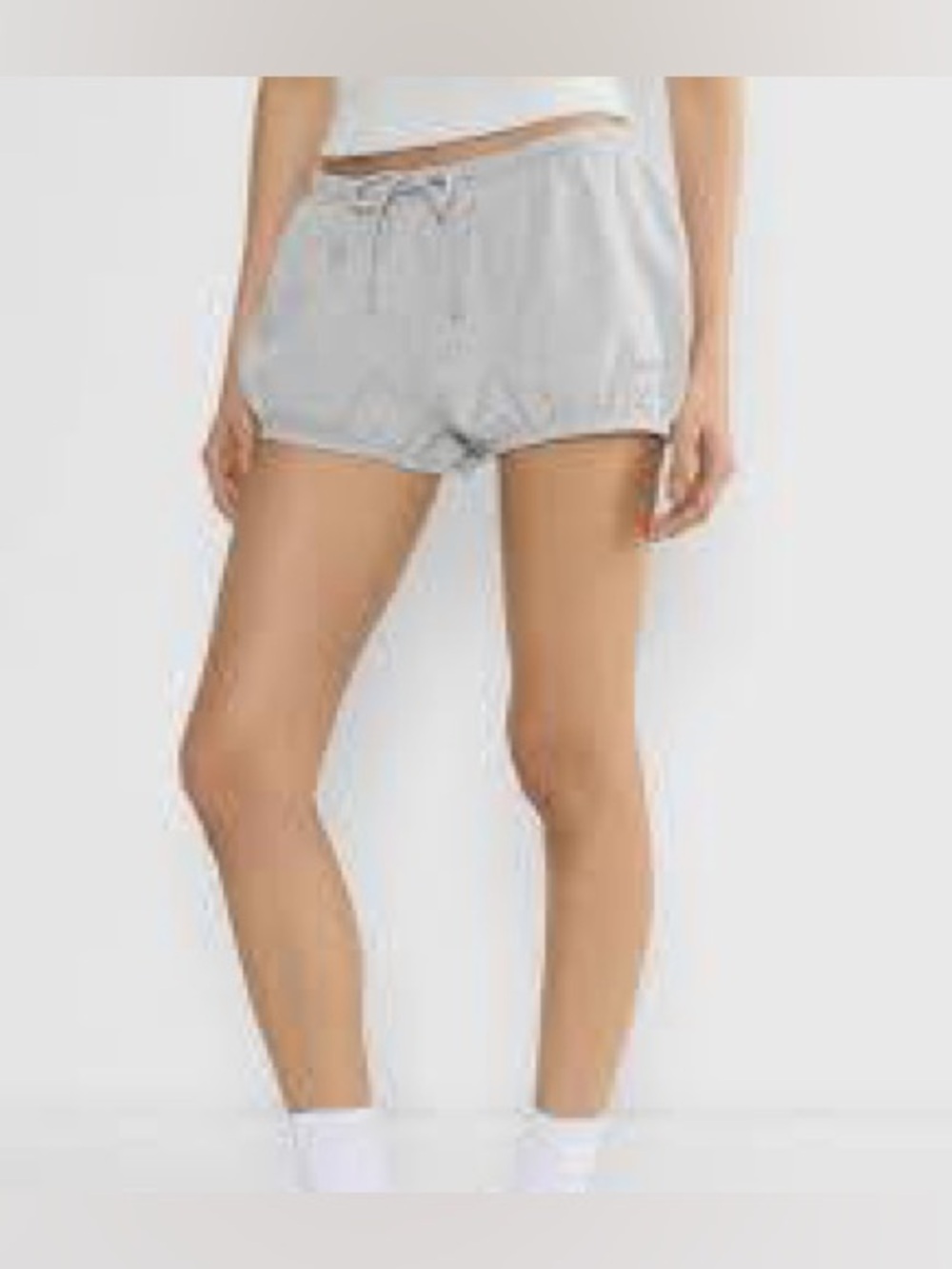 Aritzia Heather  Gray sweat fleece mega bloomers Drawstring Shorts size S